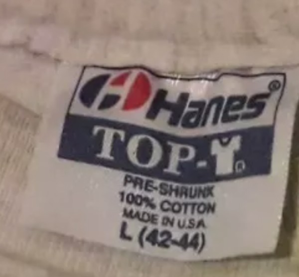 hanes top-t tag blue bar version 2