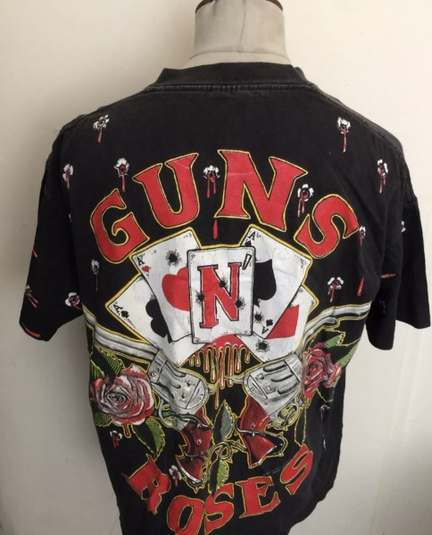 Legit check 1991 guns n’ roses promo tour tee  by brockum “silver tag”