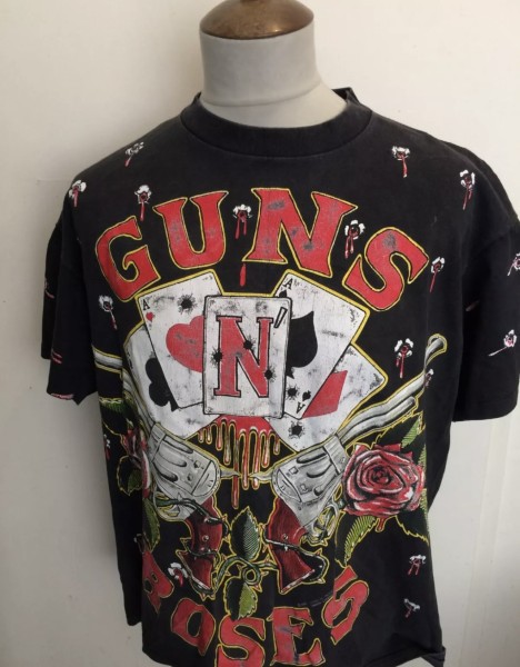 Legit check 1991 guns n’ roses promo tour tee  by brockum “silver tag”