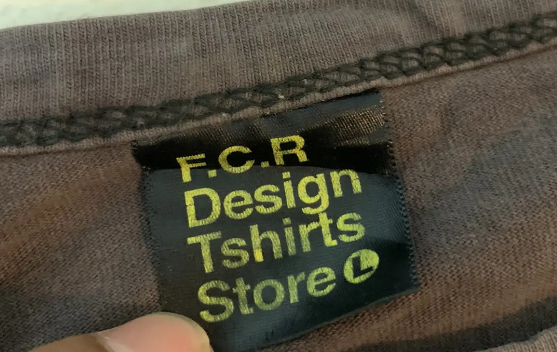 F.C.R. Design Tshirt Store Tag