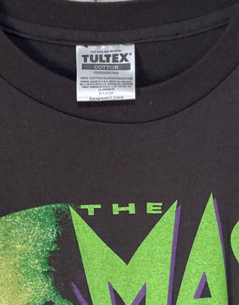 Mask T-Shirt with the same design but with a non-red "cotton"Tultex tag: