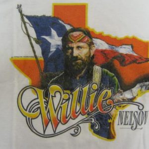 Willie Nelson Vintage 1984 Concert T-Shirt - Texas