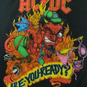 AC/DC Vintage 1990 Concert T-Shirt - Razors Edge Tour