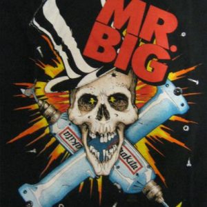 Mr Big Vintage 1992 Concert T-Shirt ~ Drilled and Confused