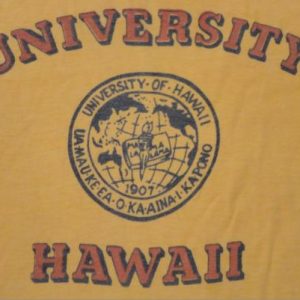 Vintage 1970s University of Hawaii College T-shirt M