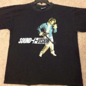 David Bowie 1990 Sound Vision Tour Black T Shirt