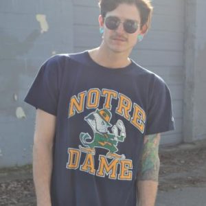 Classic Champion Brand 90's Notre Dame Ringer T-Shirt