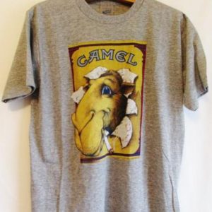 Vintage 1980's Joe Camel Cigarette Sneakers Tri Blend Tshirt