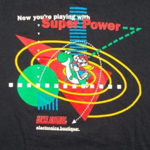 VINTAGE SUPER MARIO BROS 1980s NINTENDO GAMES T-SHIRT