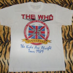 The Who 1989 25 years anniversary T-shirt