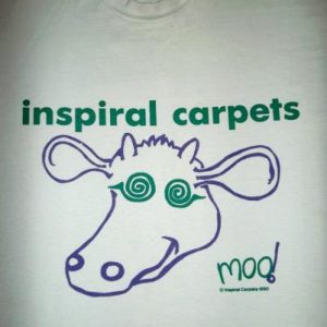 INSPIRAL CARPETS 1990 MOO PROMO ALBUM T-SHIRT