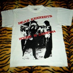 VINTAGE DEAD KENNEDYS HOLIDAY IN CAMBODIA 80s T-SHIRT