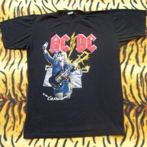 VINTAGE AC/DC 1980s PROMO TOUR ROCK T-SHIRT