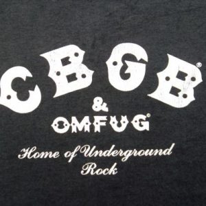 VINTAGE LATE 1980s CBGB OMFUG T-SHIRT