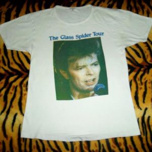 VINTAGE DAVID BOWIE THE GLASS SPIDER 1987 TOUR T-SHIRT