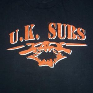 U.K. SUBS 1992 EUROPEAN TOUR T-SHIRT