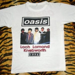 OASIS LOCH LOMOND KNEBWORTH 1996 CONCERT TOUR T-SHIRT