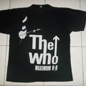 VINTAGE THE WHO 1989 MAXIMUM RnB T-SHIRT