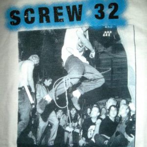 VINTAGE SCREW 32 PROMO 1995 TOUR PUNK ROCK HARDCORE T-SHIRT