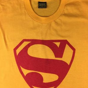 Vintage 60s 70s Crazy Shirts DC Comics Superman Logo T-Shirt