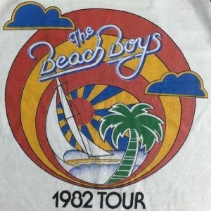 Vintage 1982 Beach Boys Concert Tour Long Sleeve T-Shirt S/M