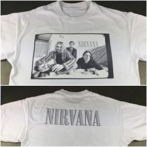 Vintage 1996 Nirvana Kurt Cobain Grunge Muddy Banks T-Shirt