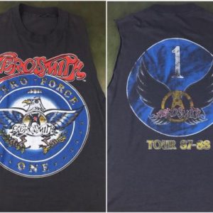 Vintage 1987-88 Aerosmith Aero-Force One Concert T-Shirt