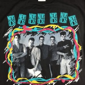 Vintage 1989 NKOTB New Kids The Block Concert Tour T-Shirt