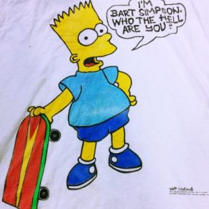 BART SIMPSON - THE SIMPSONS 1989 DEBUT SHIRT