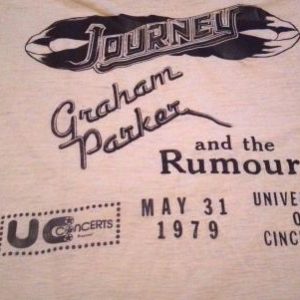 Journey, Graham Parker and the Rumour Event 1979 Shirt