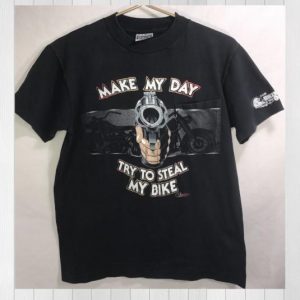 Vintage 80's "Make my Day..." Harley Davidson Tshirt