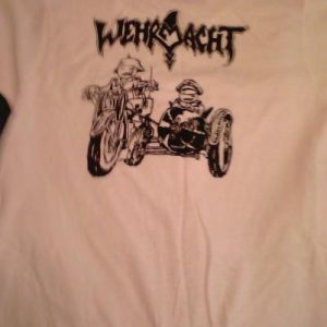 WEHRMACHT MOTORCYCLE DETH PUNX T-SHIRT THRASH METAL PUNK