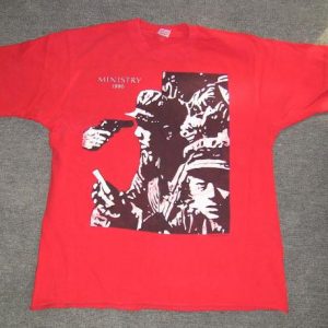 MINISTRY BURNING INSIDE EP T-SHIRT WAX TRAX SIRE INDUSTRIAL