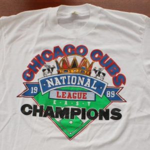 Chicago Cubs 1989 NL Champs vintage t-shirt L/M