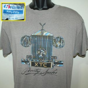 XTC Poverty Sucks Rolls Royce vtg t-shirt L/XL brown soft