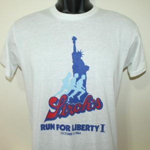 Strohâ€™s Lady Liberty vtg t-shirt Tall S/M