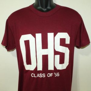 DHS Class of â€™56 vintage maroon Russell Athletic t-shirt S/M