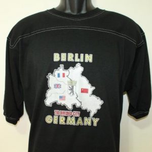 Berlin Germany Divided City vtg Cal Cru jersey t-shirt L