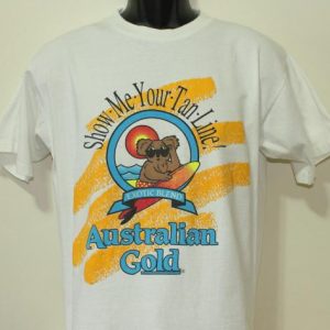 Australian Gold Koala Tan Line sunscreen vintage t-shirt L