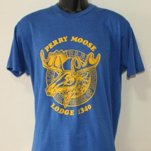 Perry Moose Lodge Ginger vintage blue Screen Stars t-shirt M