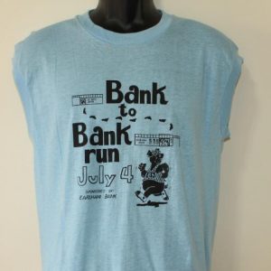 Bank to Bank Run 1984 vtg sleeveless t-shirt M/L