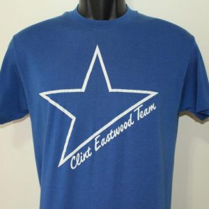 Clint Eastwood Team star vintage blue t-shirt M/S