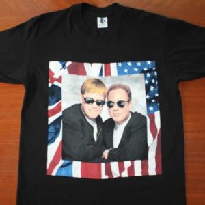 Elton John Billy Joel 1994 tour vintage black t-shirt M/L