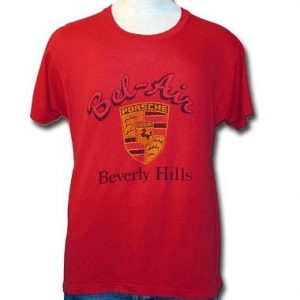 Vintage 80s PORSCHE Beverly Hills Graphic Classic Tee