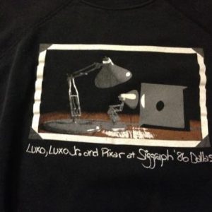 Early Luxo Lamp Pixar Siggraph sweatshirt