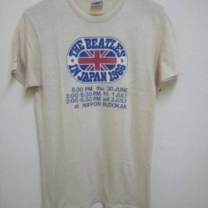 Vintage 60's The Beatles In Japan Shirt