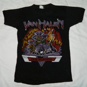 Vintage VAN HALEN 1981 FAIR WARNING TOUR T-Shirt 80s bootleg