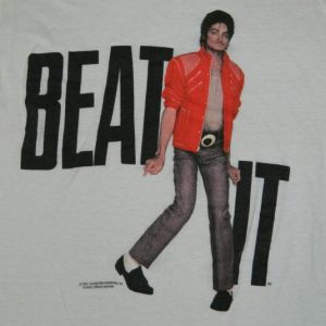 Vintage MICHAEL JACKSON BEAT IT 1984 LARGE T-Shirt Original