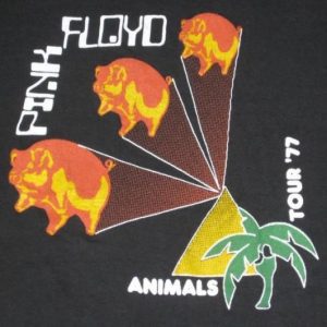 vintage PINK FLOYD 1977 ANIMALS TOUR T-Shirt concert 70s