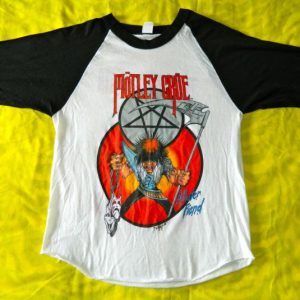 Vintage MOTLEY CRUE 1985 THEATRE OF PAIN TOUR JERSEY T-SHIRT